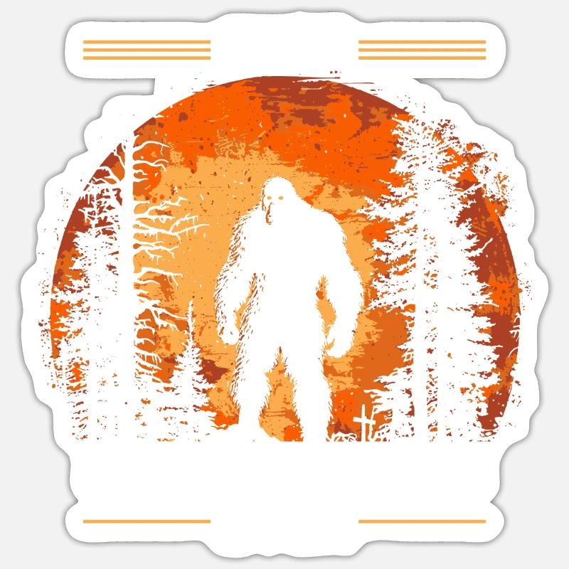 Best Papa Squatch Ever - Sticker Größe S (10 x 10 cm) - Mattweiß
