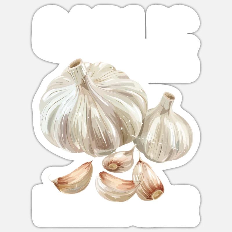 Garlic Makes Everything Better 21 Sticker Größe S (10 x 10 cm)