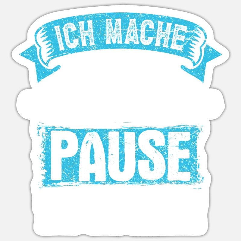 Pause Tool Relax - Sticker size S (10 x 10 cm) - white matte
