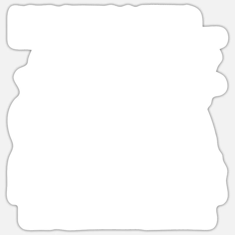 Bip de pompiers - Sticker taille S (10 x 10 cm) - blanc mat