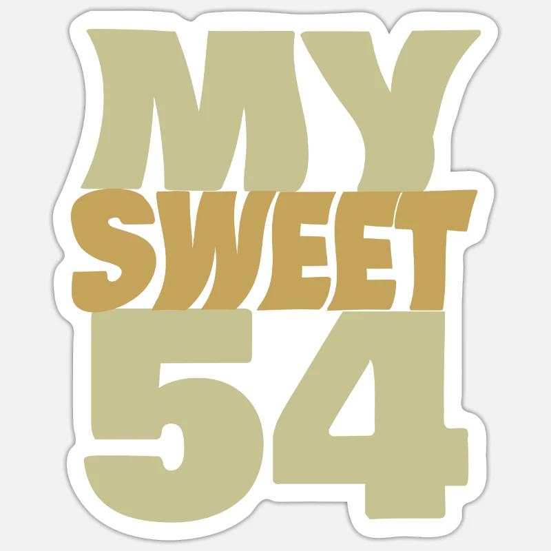 Doux 54 Sticker taille S (10 x 10 cm)