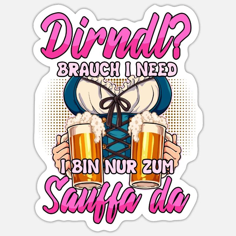 Dirndl Replacement Sticker size S (10 x 10 cm)
