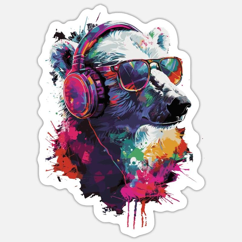 Polar Bear - Sticker size S (10 x 10 cm) - white matte