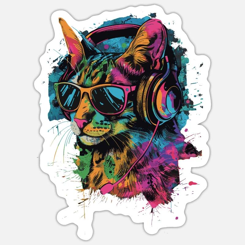 Fossa - Sticker size S (10 x 10 cm) - white matte