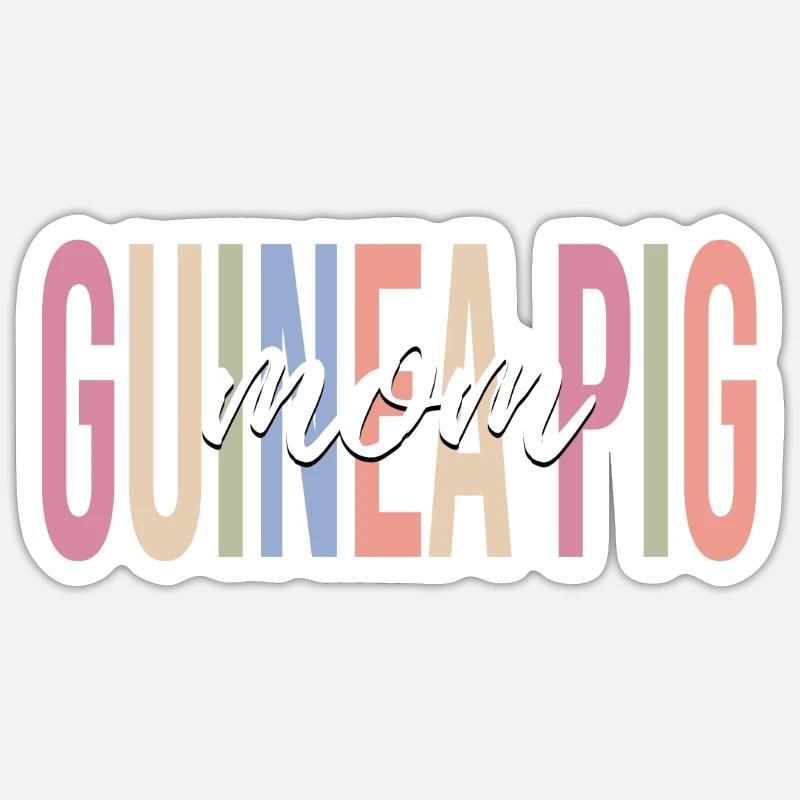 Tierliebende Mutter Sticker Größe S (10 x 10 cm)