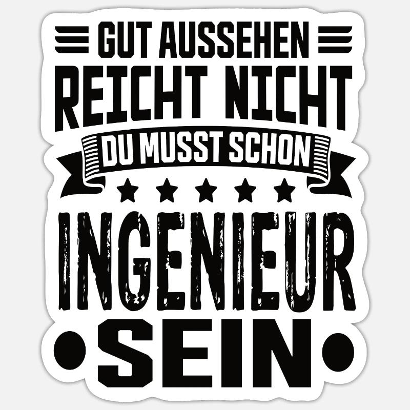 Engineer Sticker size S (10 x 10 cm)