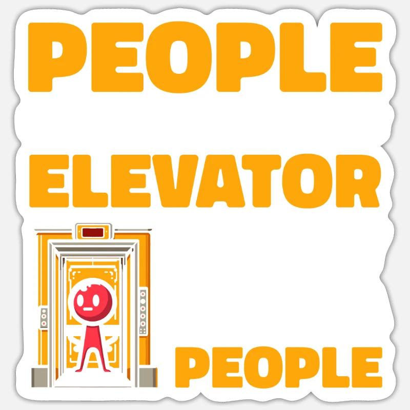 Elevator Elevator Sticker size S (10 x 10 cm)