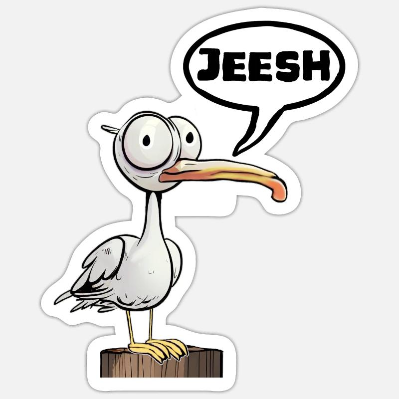 OMG! - Sticker size S (10 x 10 cm) - white matte