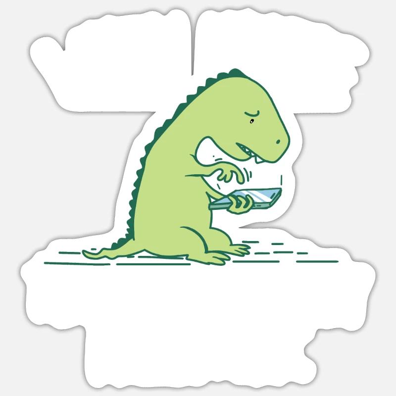 Wenn Sie technologisch prähistorisch sind - Sarkasmus Sticker Größe S (10 x 10 cm)