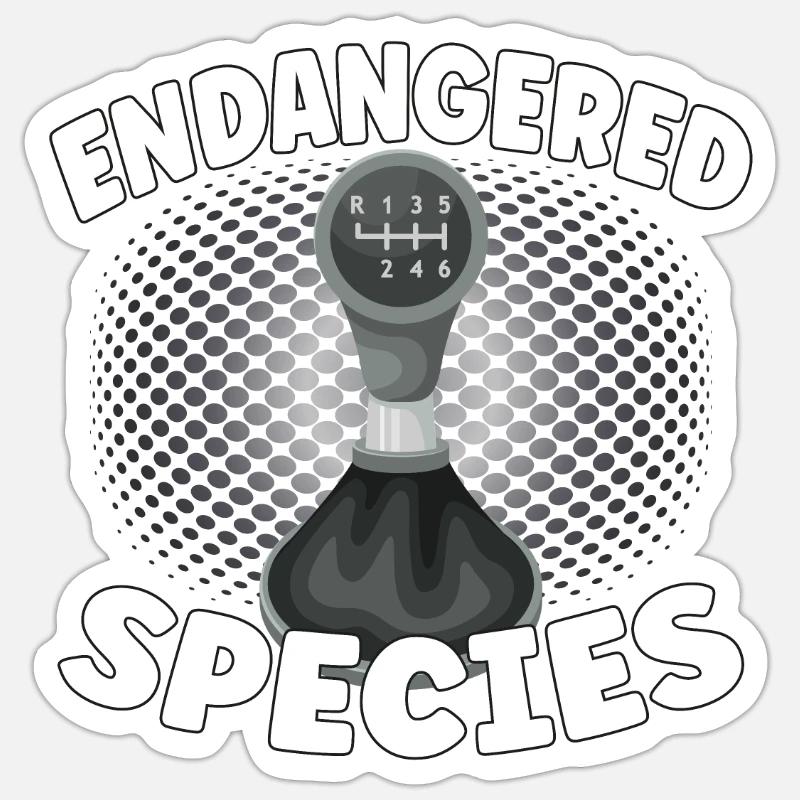 Endangered Species - Engine Combustion Design Sticker size S (10 x 10 cm)