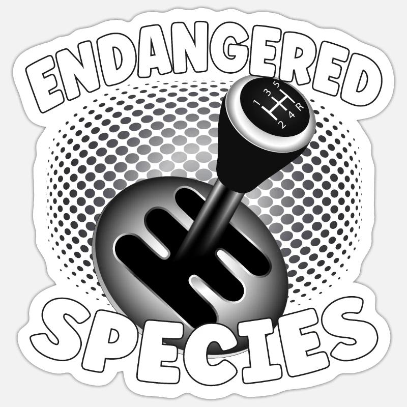 Endangered Species - Engine Combustion Design Sticker size S (10 x 10 cm)