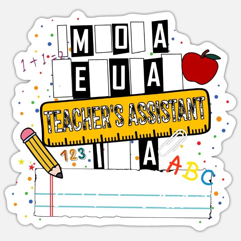 Ich bin kein normaler Lehrerassistent Cooler Lehrer A Sticker Größe S (10 x 10 cm)