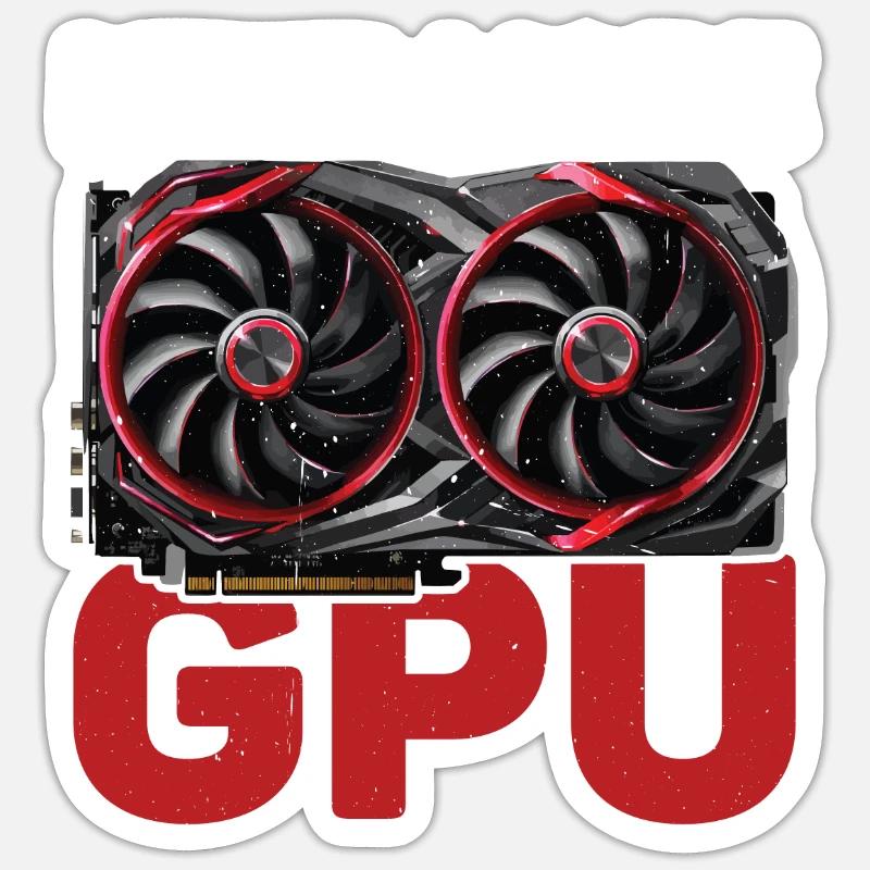 Need More Gpu 10 Sticker Größe S (10 x 10 cm)
