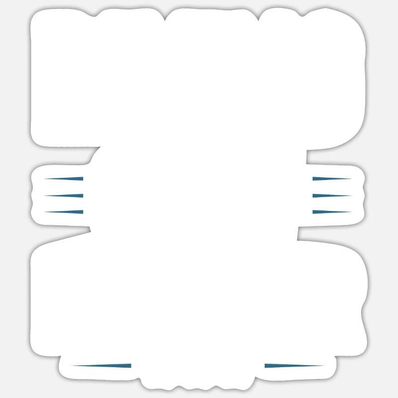 Équipage de plongée - Sticker taille S (10 x 10 cm) - blanc mat