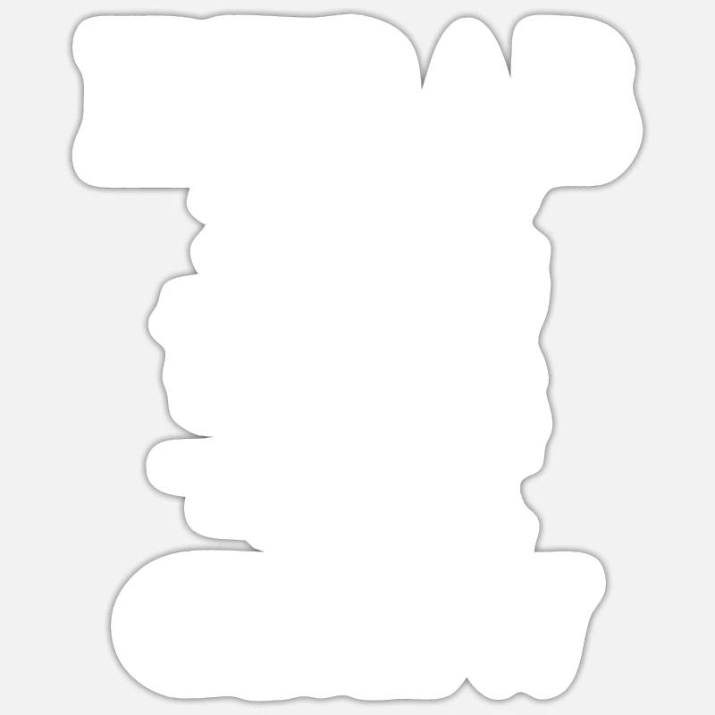 Döner Kebab Mitarbeiter - Sticker Größe S (10 x 10 cm) - Mattweiß