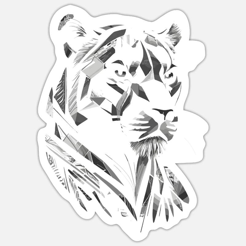 Moderner - Panther Sticker Größe S (10 x 10 cm)