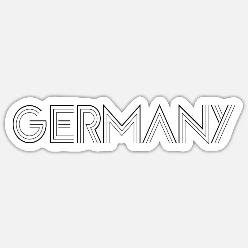 Germany - Sticker size S (10 x 10 cm) - white matte
