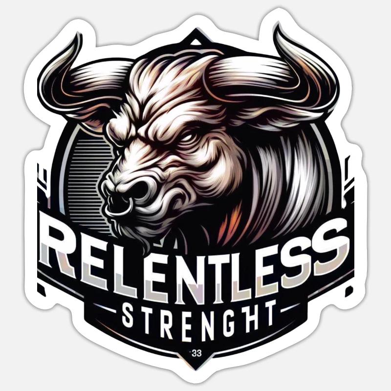Relentless Strength Sticker Größe S (10 x 10 cm)