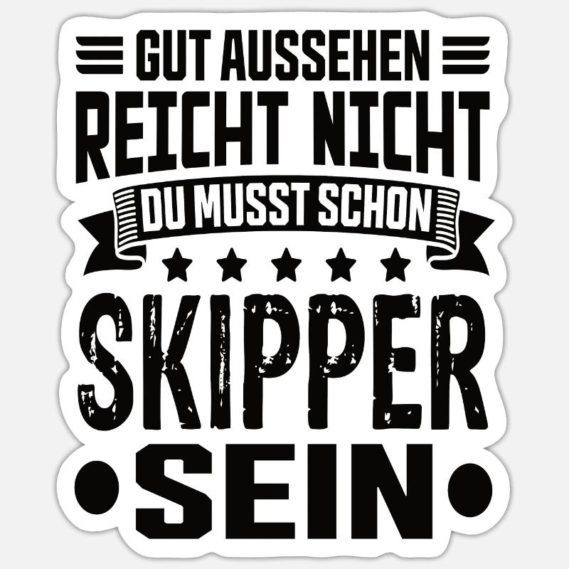 Skipper - Sticker size S (10 x 10 cm) - white matte