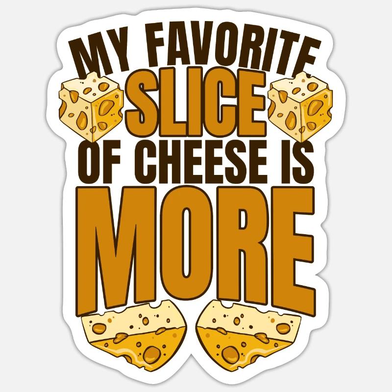 Ma tranche de fromage préférée est plus Maker Queso Sticker taille S (10 x 10 cm)