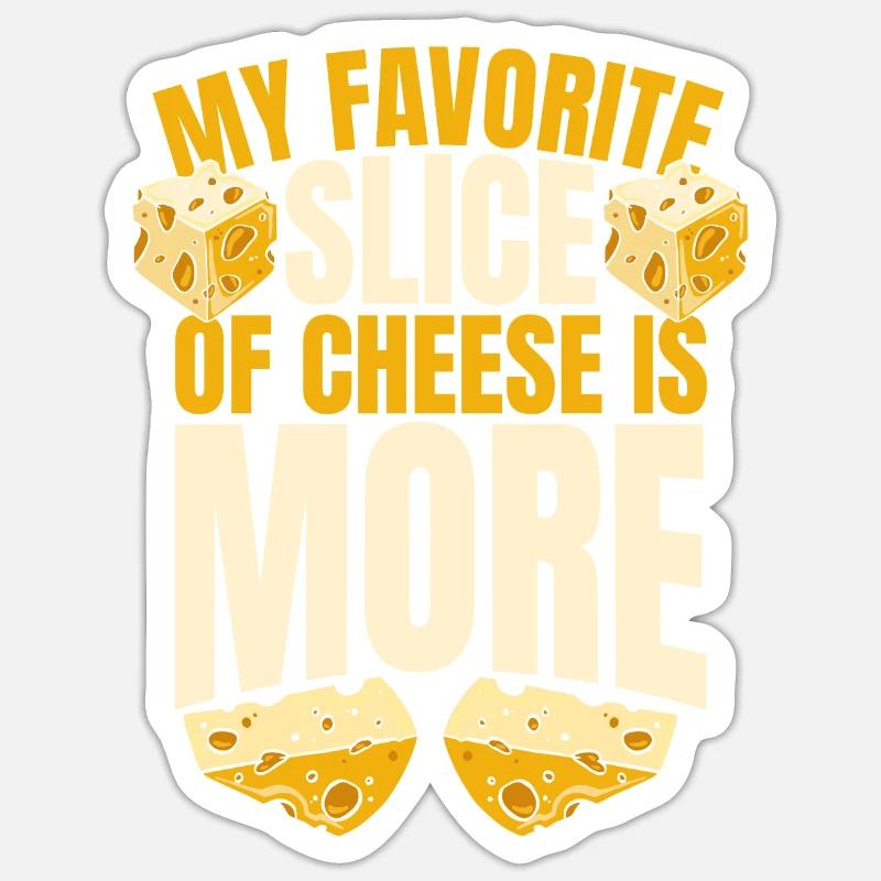 Ma tranche de fromage préférée est plus Maker Queso Sticker taille S (10 x 10 cm)
