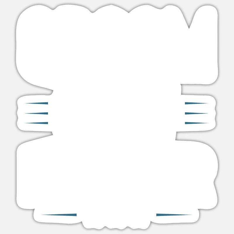 Équipe de palefrenier - Sticker taille S (10 x 10 cm) - blanc mat