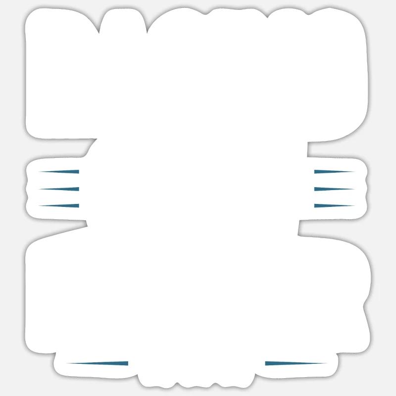 Équipage de course - Sticker taille S (10 x 10 cm) - blanc mat