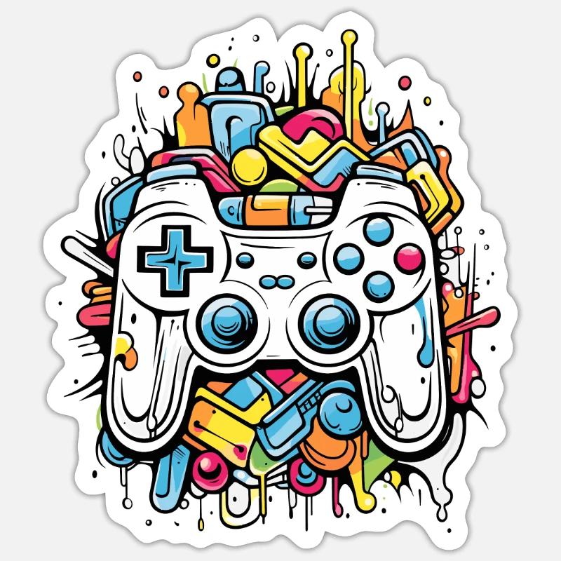 Game Controller Sticker Größe S (10 x 10 cm)