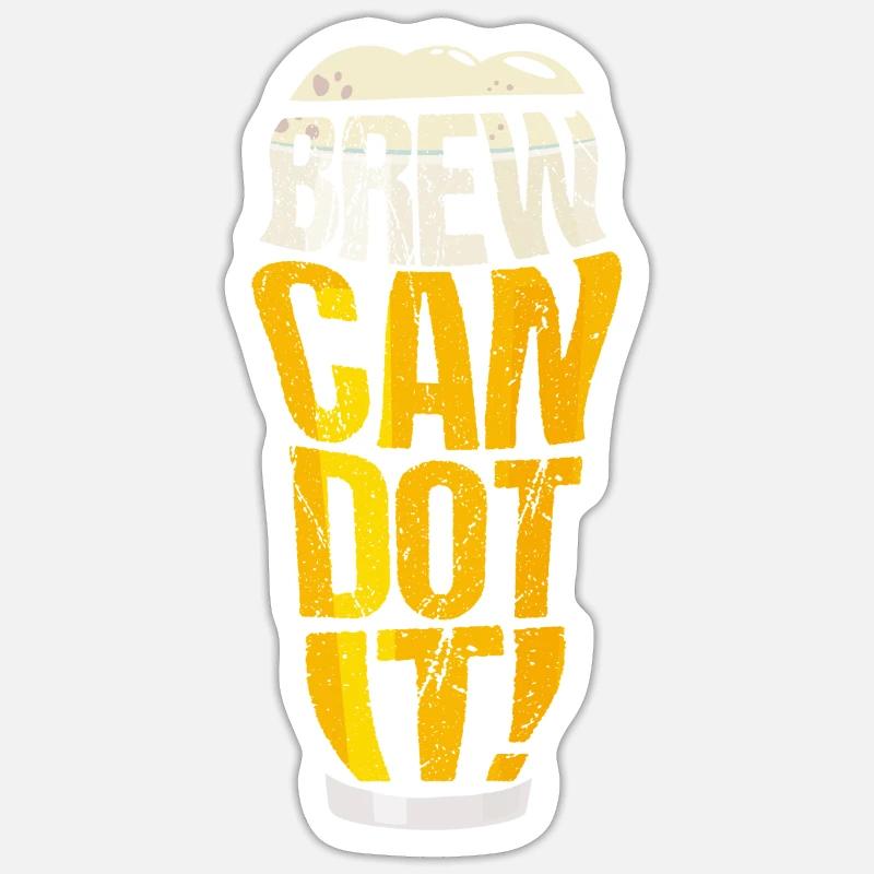 Brew Can Dot It Sticker Größe S (10 x 10 cm)