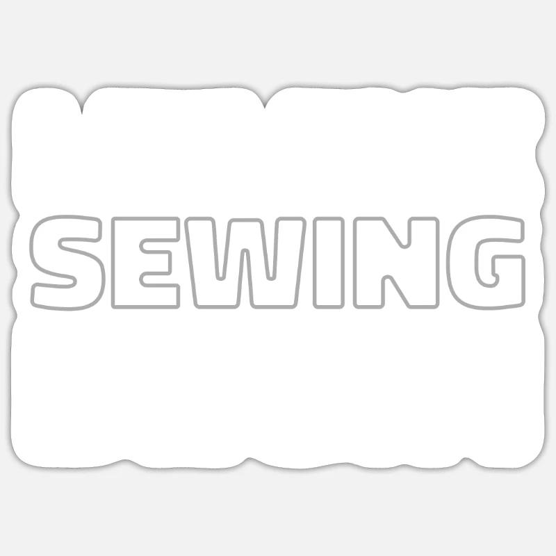 Sewing Sewing Machine Sticker size S (10 x 10 cm)
