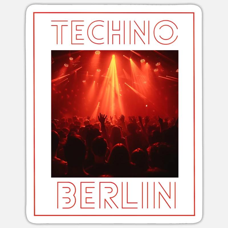 Berlin Techno Sticker Größe S (10 x 10 cm)