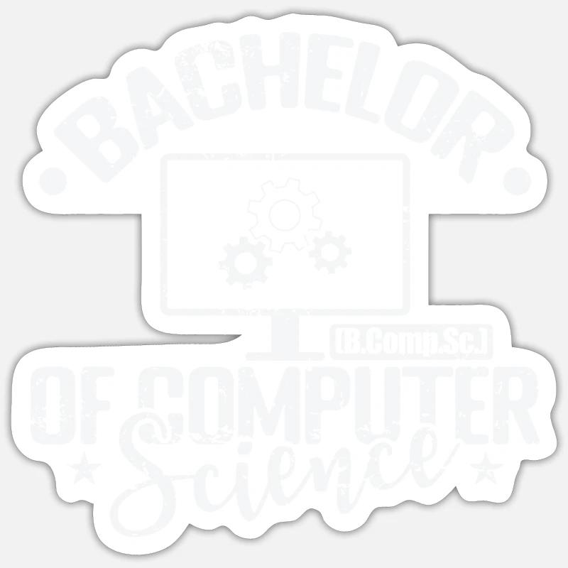 Bachelor of Computer Science (B.Comp.Sc.) Sticker Größe S (10 x 10 cm)
