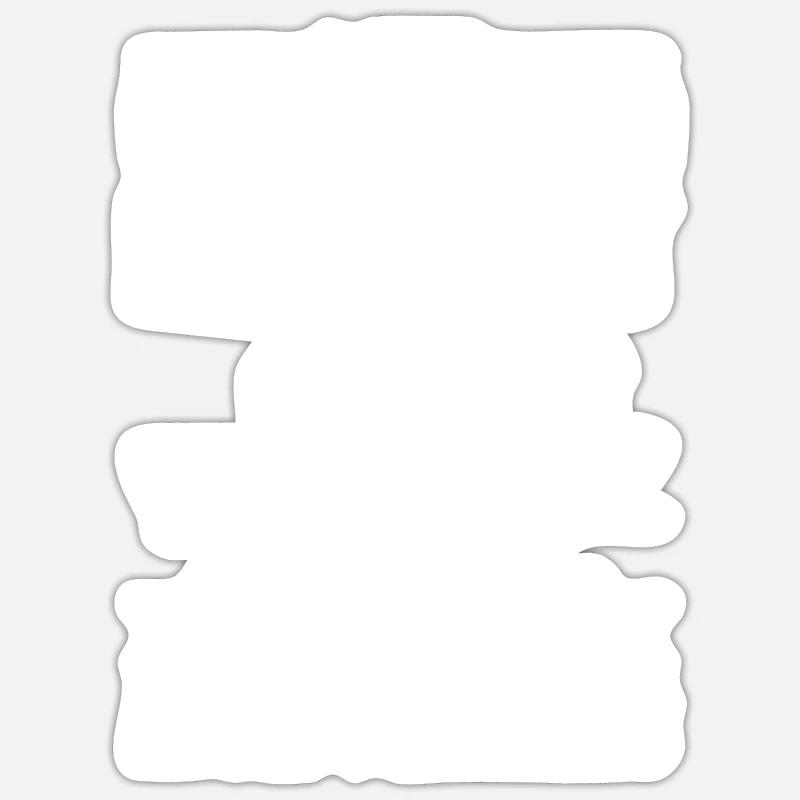 Witziger Hausboot Spruch - Sticker Größe S (10 x 10 cm) - Mattweiß