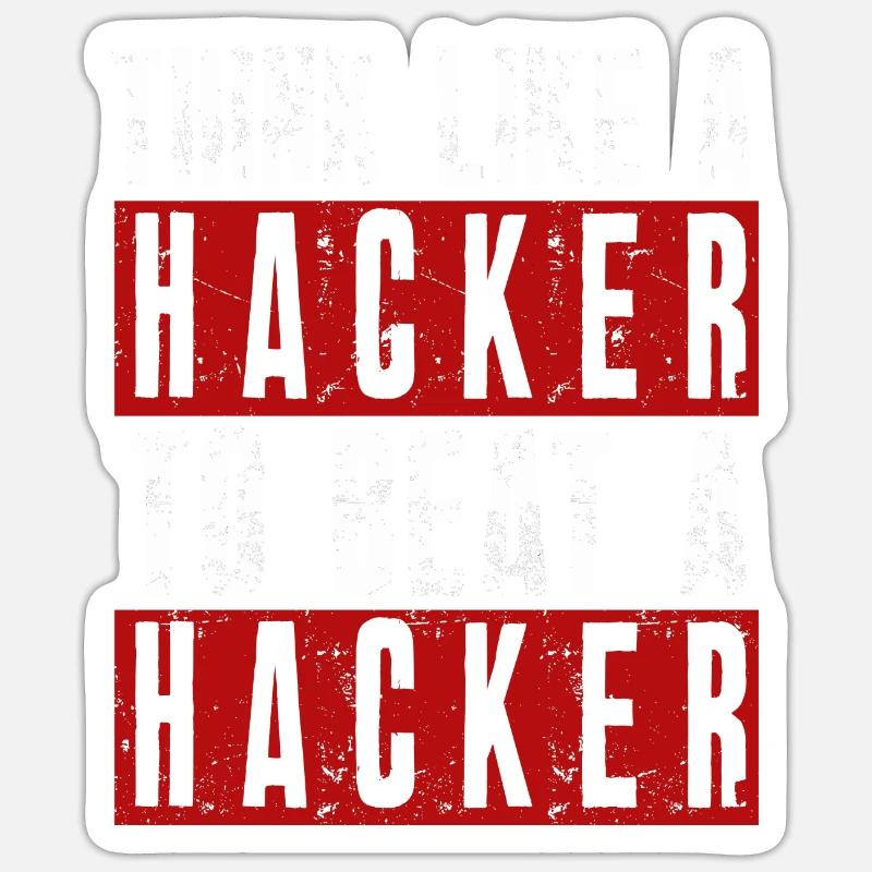 Ethical Hacker Cybersecurity Expertise - Sticker size S (10 x 10 cm) - white matte