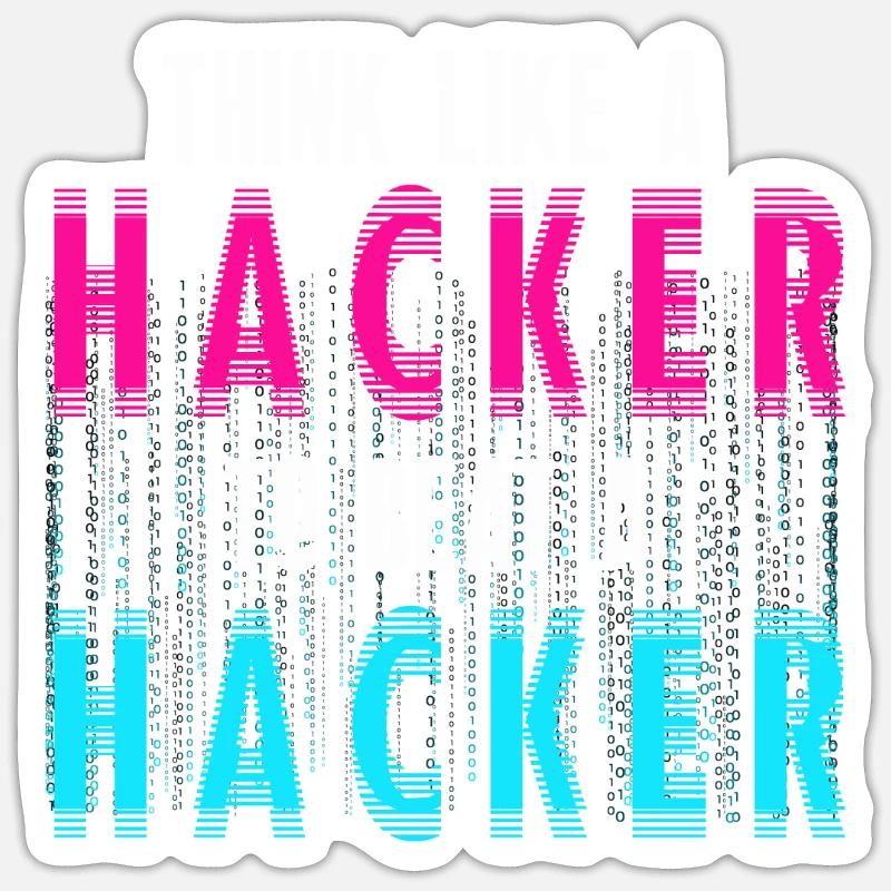 Ethical Hacker Cybersecurity Expertise - Sticker size S (10 x 10 cm) - white matte