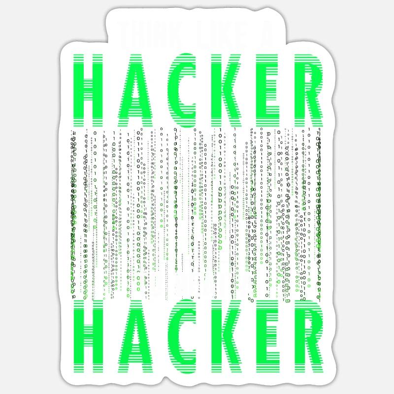 Ethical Hacker Cybersecurity Expertise - Sticker size S (10 x 10 cm) - white matte