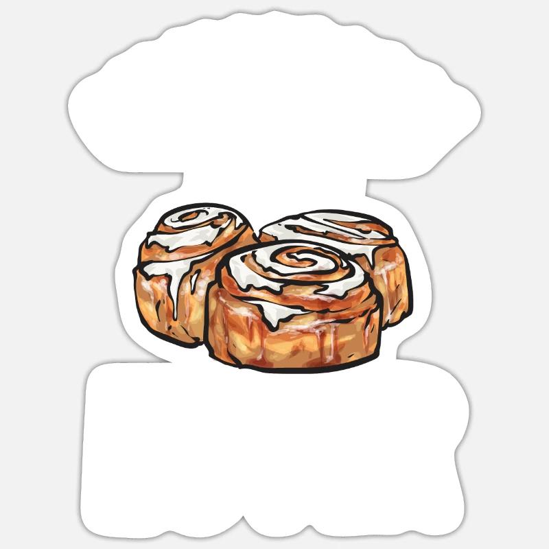 Cinnamon roll Sticker size S (10 x 10 cm)