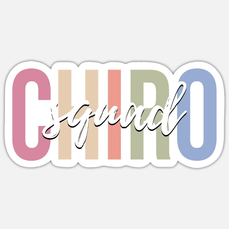 Chiropractor Chiropractic - Sticker size S (10 x 10 cm) - white matte