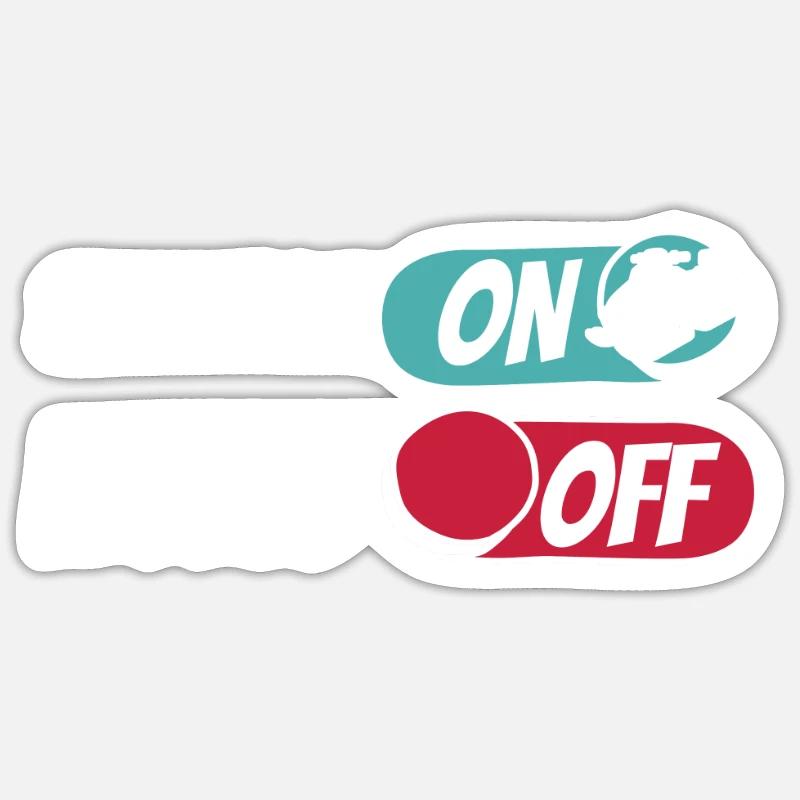 Snowmobile Snowmobile - Sticker size S (10 x 10 cm) - white matte