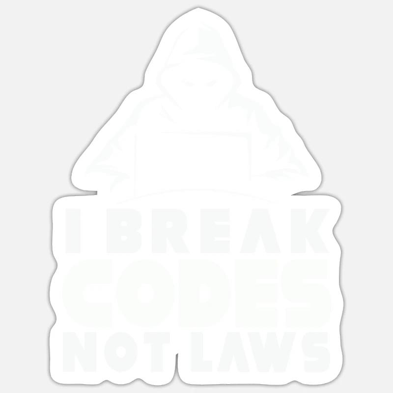 Ethical Hacker Cybersecurity Expertise - Sticker size S (10 x 10 cm) - white matte