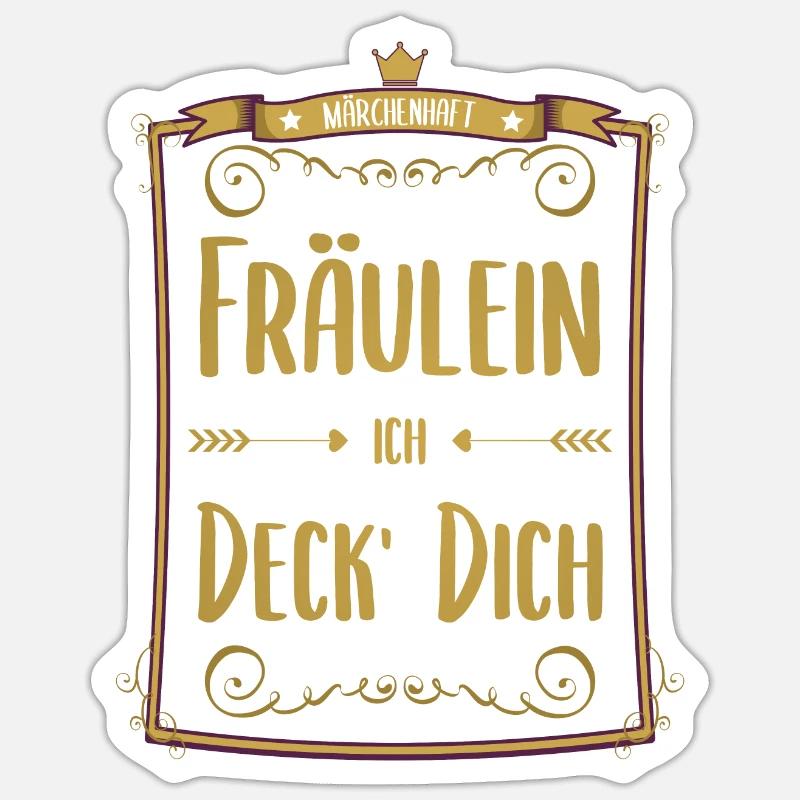 Zweideutiger Spruch Märchen - Sticker Größe S (10 x 10 cm) - Mattweiß