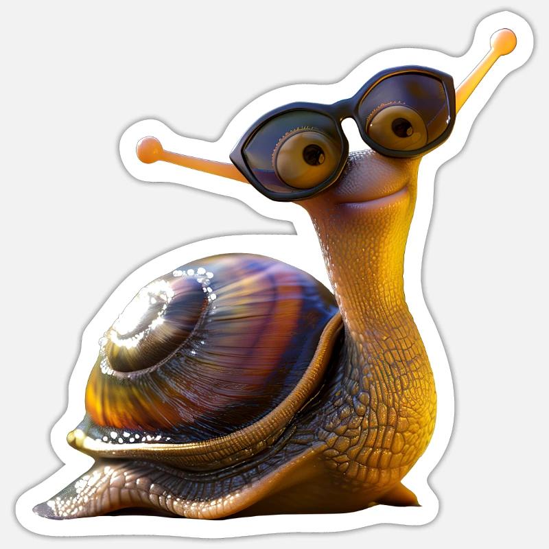 Snail Vineyard Snail Shell Snails Sticker size S (10 x 10 cm)