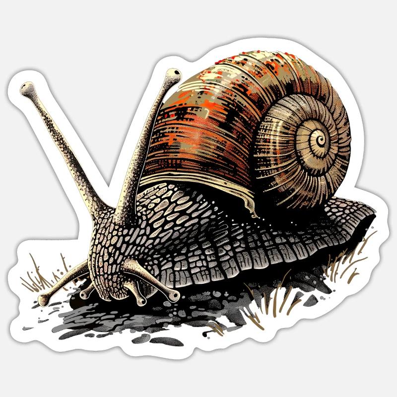 Snail Vineyard Snail Shell Snails Sticker size S (10 x 10 cm)