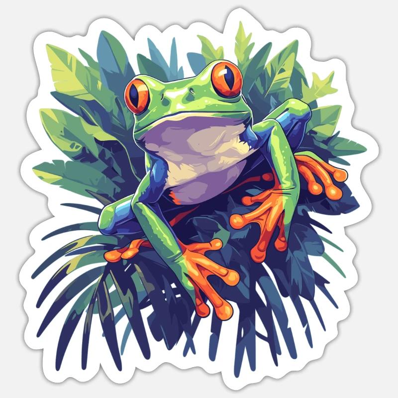 Tree Frog Baumfrösche Baumfrosch Sticker size S (10 x 10 cm)
