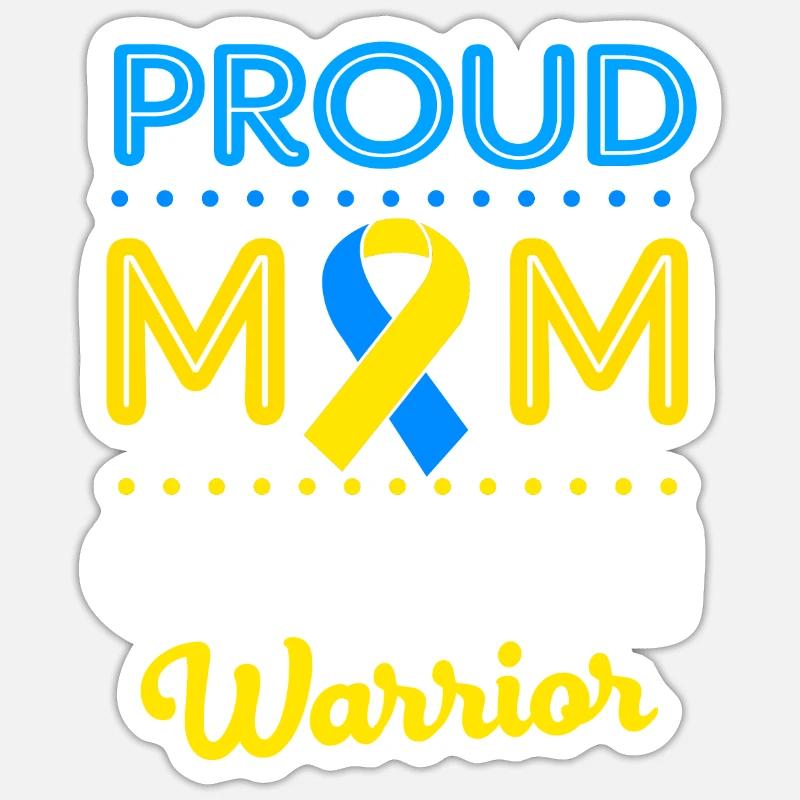Down Syndrom Muttertag Mutter Mama Sticker Größe S (10 x 10 cm)