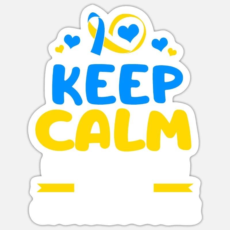 Down syndrome - Sticker size S (10 x 10 cm) - white matte