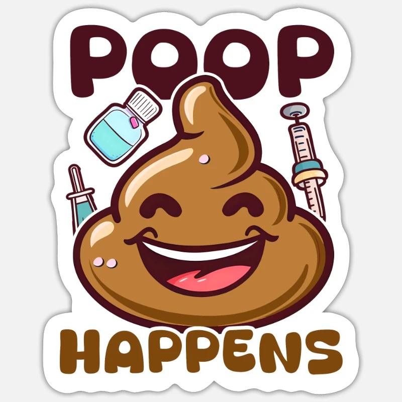 GI-Krankenschwester-Passiert - Sticker Größe S (10 x 10 cm) - Mattweiß