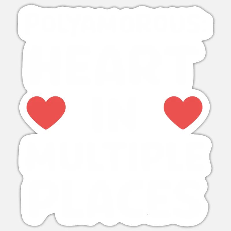 Communauté polyamoureuse Parentalité polyamoureuse Sticker taille S (10 x 10 cm)