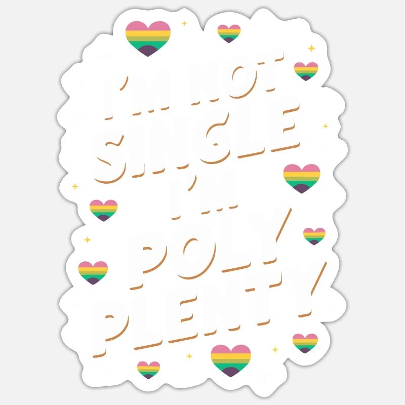 Communauté polyamoureuse Parentalité polyamoureuse Sticker taille S (10 x 10 cm)