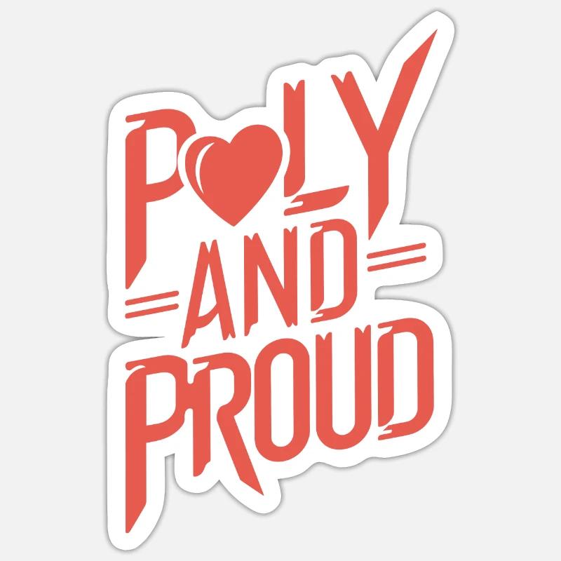 Polyamoröse Gemeinschaft Polyamorous Parenting Sticker Größe S (10 x 10 cm)